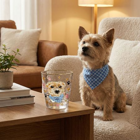 Hand-painted pet striped mug - Customize a mug for your beloved pet.