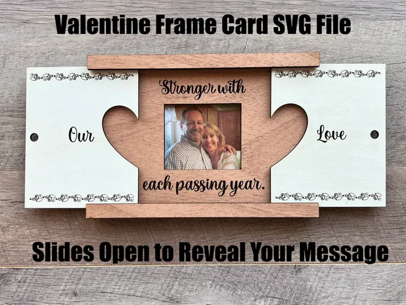 Customize your own personalized photo frame - a unique Valentine's Day gift.
