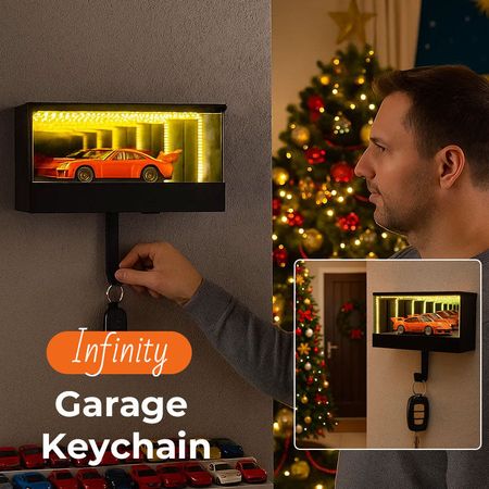 Unlimited Garage Key Hook Mirror Sensor Light - Personalized and Customizable Name