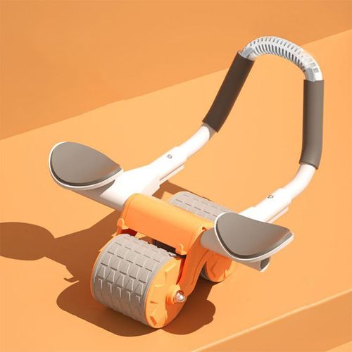 Rolo do exercício da barriga da roda de Ab com apoio do cotovelo e equipamento do exercício do núcleo da roda do temporizador para o exercício home