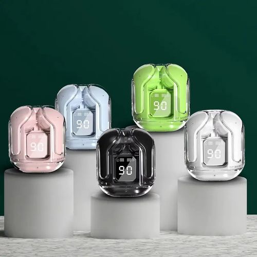 Fone de ouvido Bluetooth sem fio com tela sensível ao toque