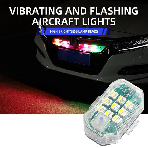 Lâmpada RGB controle remoto, indicador e aviso para veículos e drones