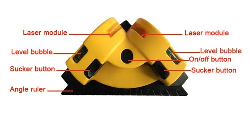 🔥 popular🔥Ângulo direito 90 graus quadrado nível laser ferramenta de nível de alta qualidade ferramenta de medição a laser nível laser