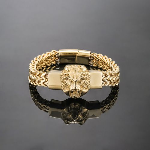 Pulseira de cabeça de leão mostra a sua majestade única. Você é o rei.