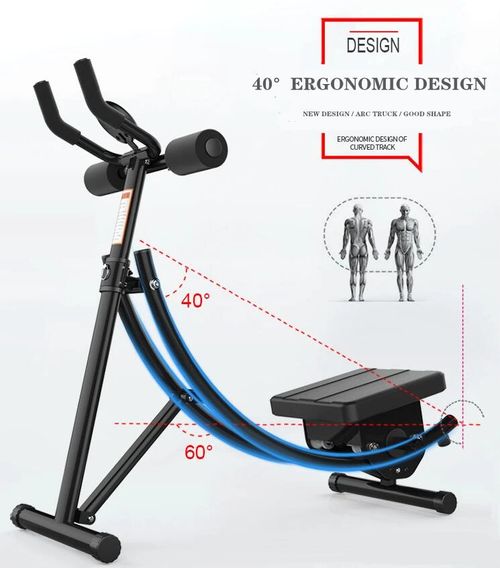 Equipamento de treino abdominal com núcleo de máquina Ab para academia em casa Máquina de exercícios de treinamento de força dobrável ajustável Ab Crunch