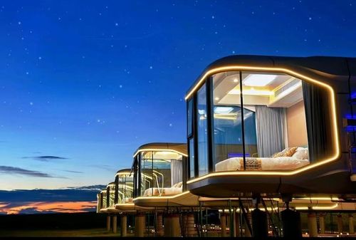Luxury Customized Modular-Designed Outdoor Hotel Prefabricated Houses: Comfortable Cabins for Living and Working Activities