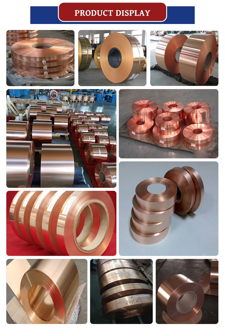 High Quality Copper Strips Factory Price Thickness 0.05Mm-5.0Mm C1100 Type 99.9% Copper Content Services Include Cutting Welding