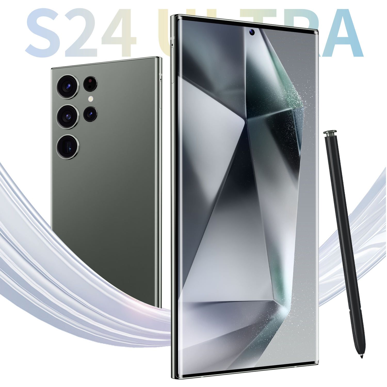 Original S24 Ultra 7.3 Inch 5G Smartphone 16GB+1TB Factory Direct HD Screen Face Unlock Decacore 108MP  复制