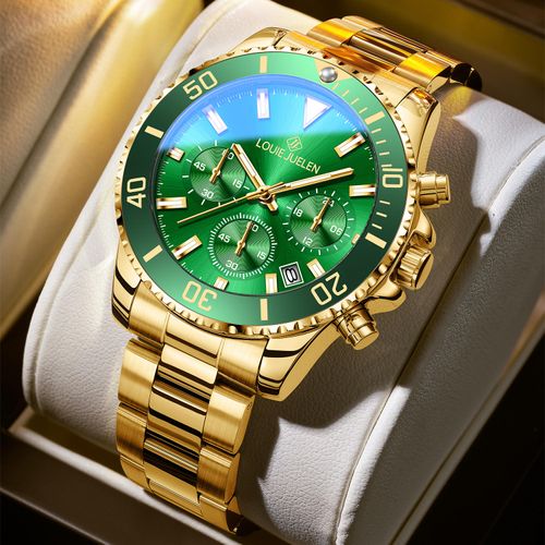 New Upscale Men's Quartz Stainless Steel Alloy Watch Waterproof Business Design with Glass Dial Window and Pointer Display