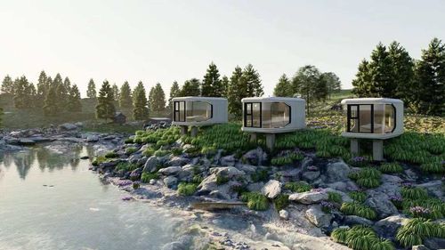 Luxury Customized Modular-Designed Outdoor Hotel Prefabricated Houses: Comfortable Cabins for Living and Working Activities