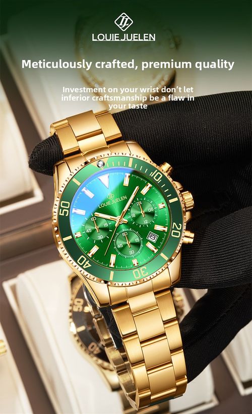 New Upscale Men's Quartz Stainless Steel Alloy Watch Waterproof Business Design with Glass Dial Window and Pointer Display