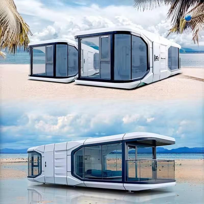 Luxury Customized Modular-Designed Outdoor Hotel Prefabricated Houses: Comfortable Cabins for Living and Working Activities 复制