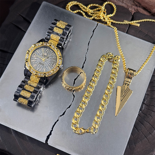 Men's Watch and Jewelry Set
