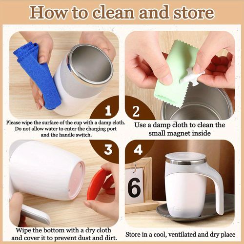Self-stirring mug
