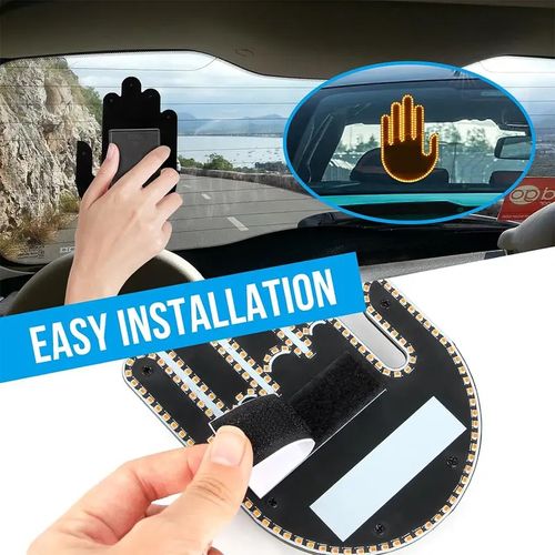 In-car LED gesture light