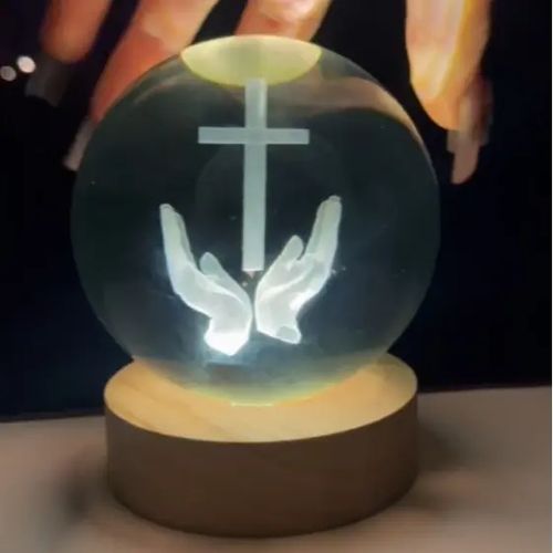 Glowing crystal ball