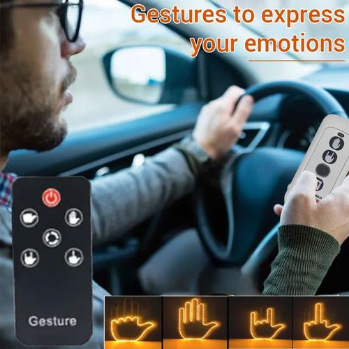 In-car LED gesture light