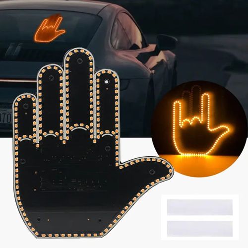 In-car LED gesture light