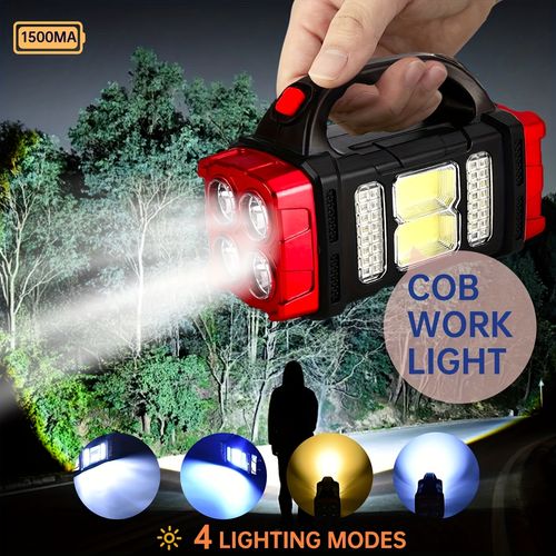 Solar-powered flashlight