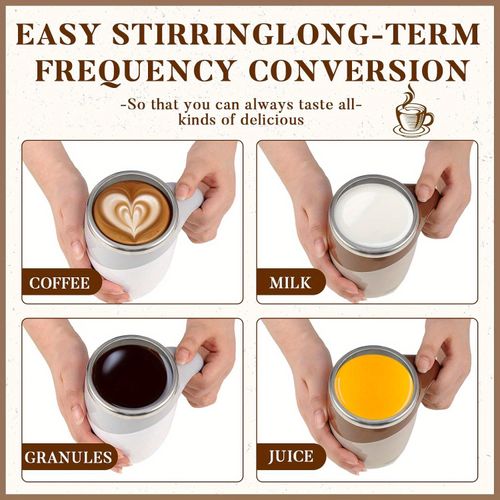 Self-stirring mug
