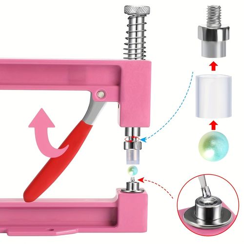 Hand-press pearl setting tool