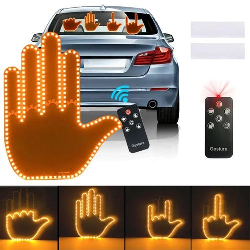 In-car LED gesture light