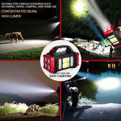 Solar-powered flashlight