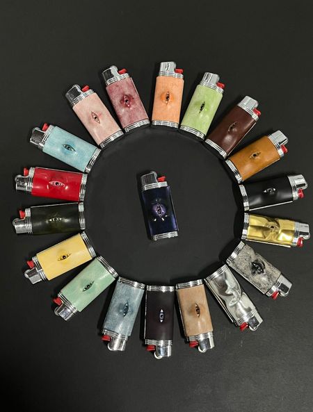 God's Eye × BIC J5 Mini Lighter Customized Protective Case for Cigarette Lighter