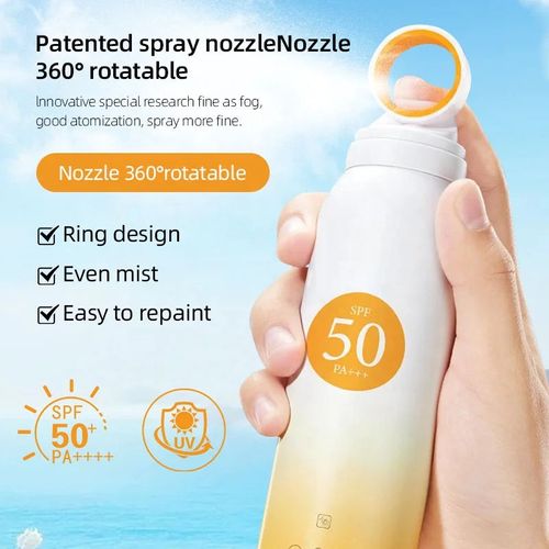 Whitening, anti-wrinkle, multi-effect sunscreen spray