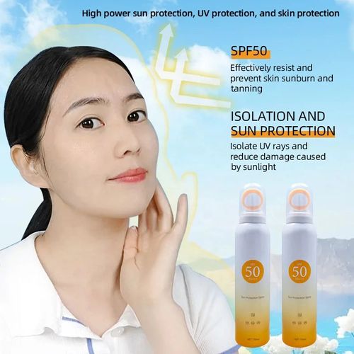 Whitening, anti-wrinkle, multi-effect sunscreen spray