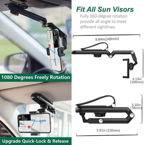 1080° Multifunctional Sunshade Universal 360° Rotating Phone Holder