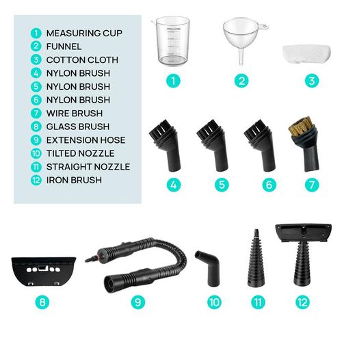 Pressurized handheld multi-functional natural steam cleaner