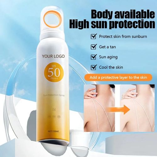 Whitening, anti-wrinkle, multi-effect sunscreen spray