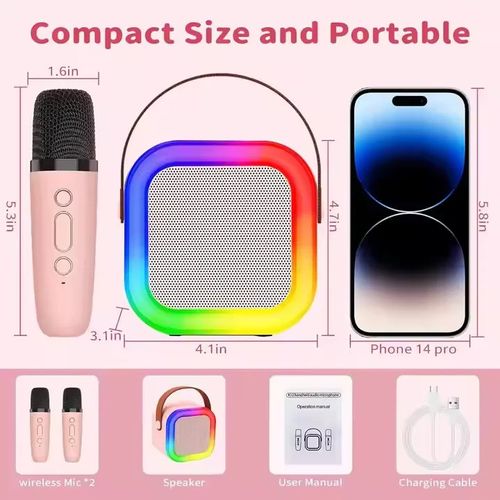 High-quality mini portable HiFi stereo wireless karaoke speaker