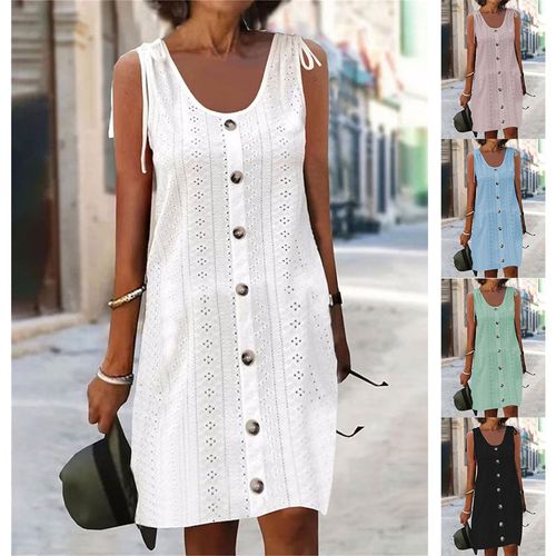 Ladies Casual U-Neck Dress