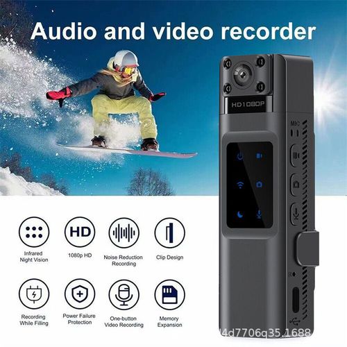 1080P HD WiFi Body Camera | Night Vision & Audio Recorder for Meeting, Sports & Law Enforcement