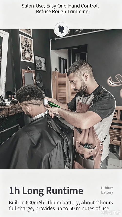 Men's Professional Electric Hair Clipper Home Set, Cordless Hair Trimmer for Self‑Haircut Shaving**