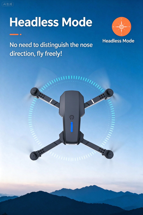 E88 Pro Drone with 4K HD Camera, Foldable Quadcopter, E99 E525 RC Remote Control Aircraft Toy for Aerial Photography