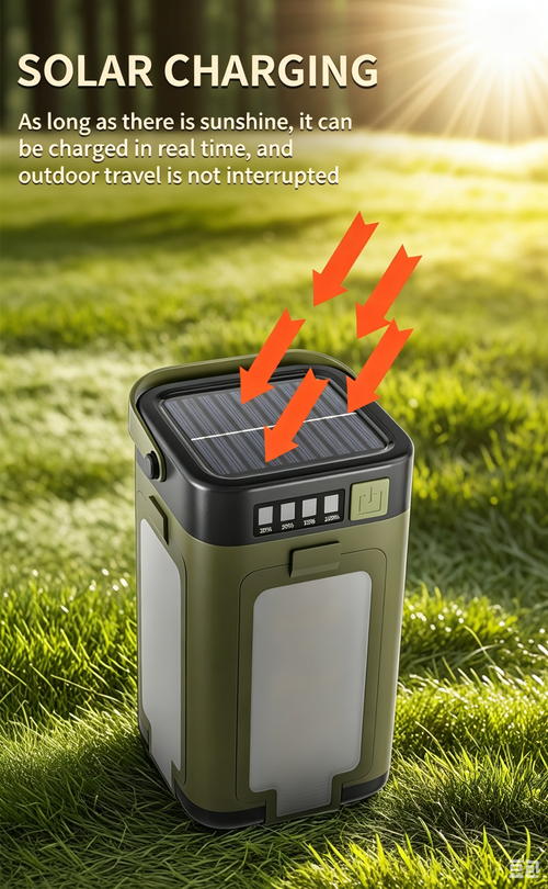 Solar 4-Leaf Foldable Camping Light | Multifunctional Outdoor Atmosphere Lamp with Power Output