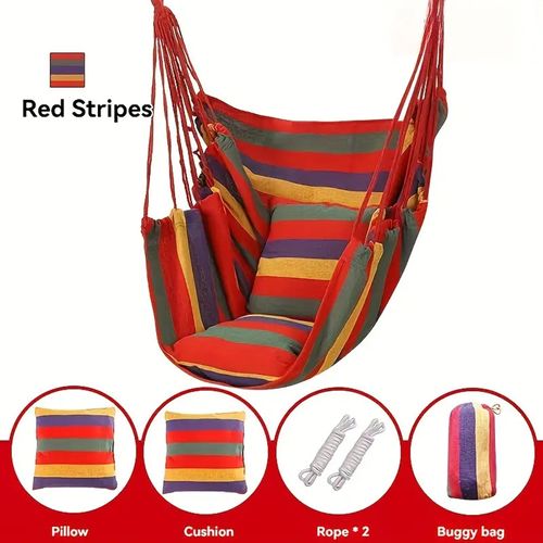 Hanging Chair Outdoor Swing Hammock Basket Chair for Patio Garden  >