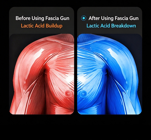 Mini Multi-Head Massage Gun, Portable Fascia Gun for Muscle Relaxation