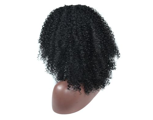 Middle Part Fluffy Small Curly Wig, Medium Length Spring Twist Wig for African Women