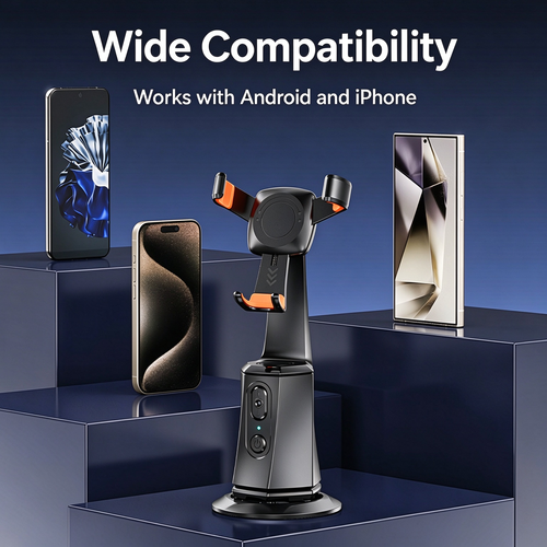 S1 Smart Auto Follow Gimbal 360° AI Face Recognition Stabilizer, Panoramic Live Broadcast Selfie Stick, Customizable