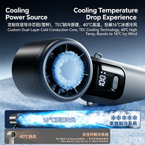 Too Hot? This Turbo Cooling Fan Blasts Ice-Cold Air – Handheld & Wearable Neck Fan, Foldable for Travel