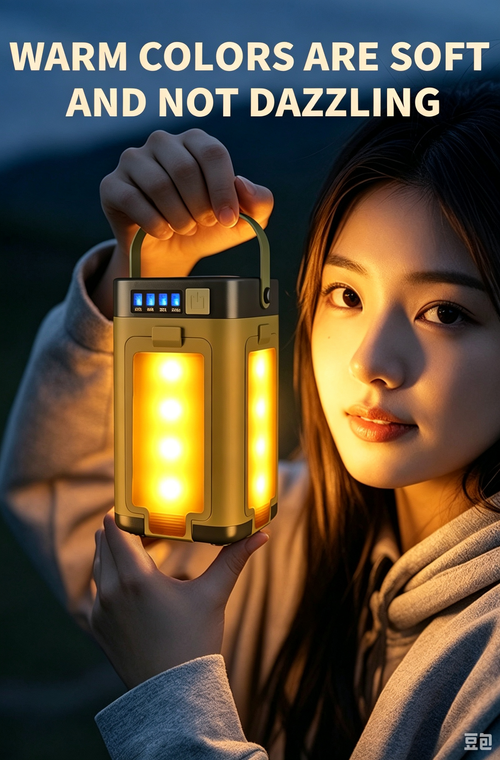 Solar 4-Leaf Foldable Camping Light | Multifunctional Outdoor Atmosphere Lamp with Power Output