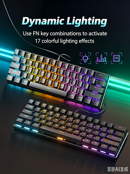 BD61 Wired 61 Keys Mechanical Gaming Keyboard