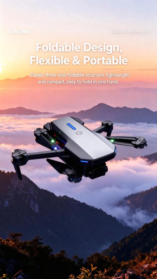 E88 Pro Drone with 4K HD Camera, Foldable Quadcopter, E99 E525 RC Remote Control Aircraft Toy for Aerial Photography