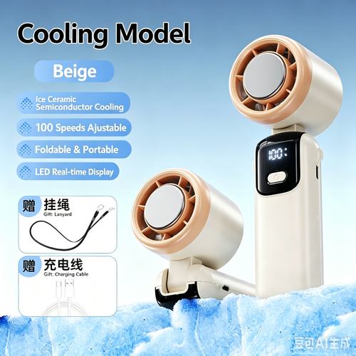 Too Hot? This Turbo Cooling Fan Blasts Ice-Cold Air – Handheld & Wearable Neck Fan, Foldable for Travel