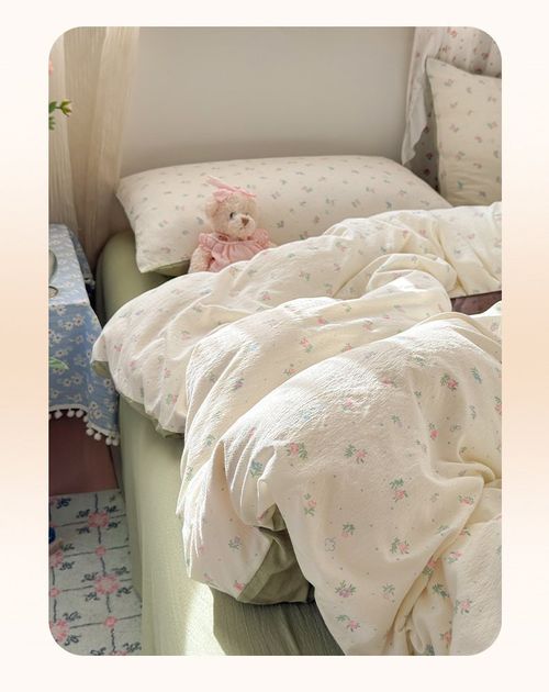100% Cotton Double Gauze Bedding Set 4pcs, Mother Baby Grade, Soft for Naked Sleep, 1.8×2.2m Sheet & Duvet Cover Set  >