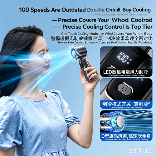 Too Hot? This Turbo Cooling Fan Blasts Ice-Cold Air – Handheld & Wearable Neck Fan, Foldable for Travel